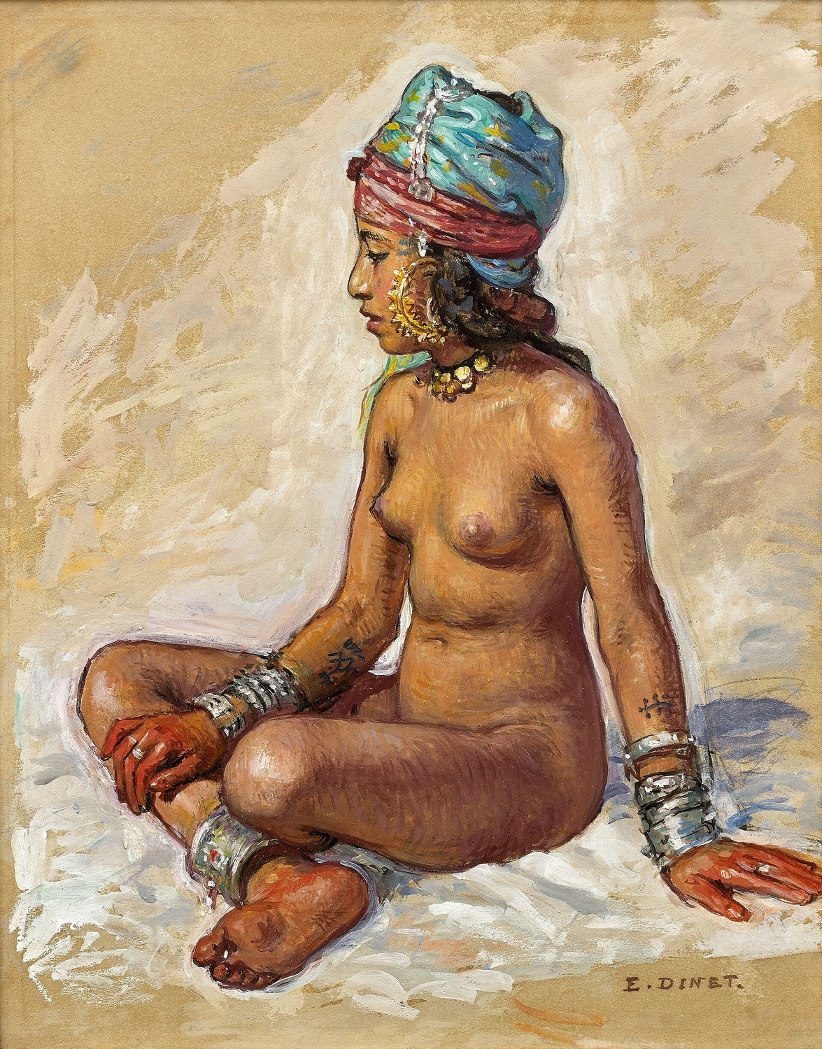 Bagnante nel palmeto